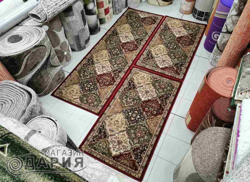 Тъкан персийски килим Blue stones 1773 red
